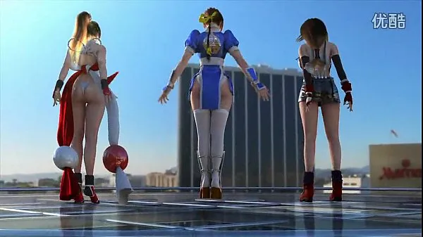 Φρέσκο ​​Animation hot dance Dance Shiranui, Tifa and Kasumi top Tube