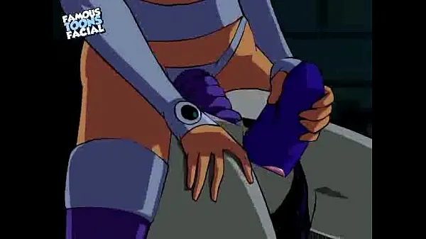 Φρέσκο ​​Starfire x Raven Lesbian Sex top Tube