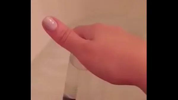 Fresh wife fucks herself with a bottle top Tube