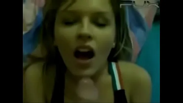 Fresh Facial blowjob cheerleader sucks cock and gets cum on her face top Tube