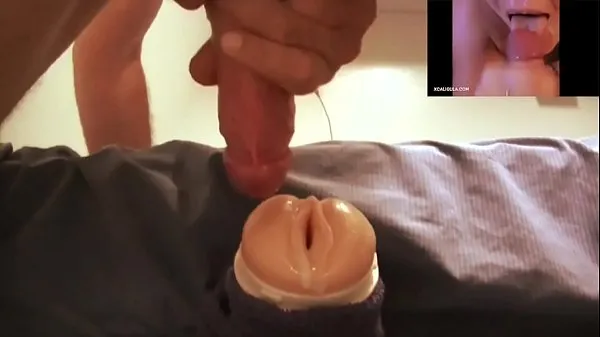 สด fucks his sex toy while watching porn หลอดบน