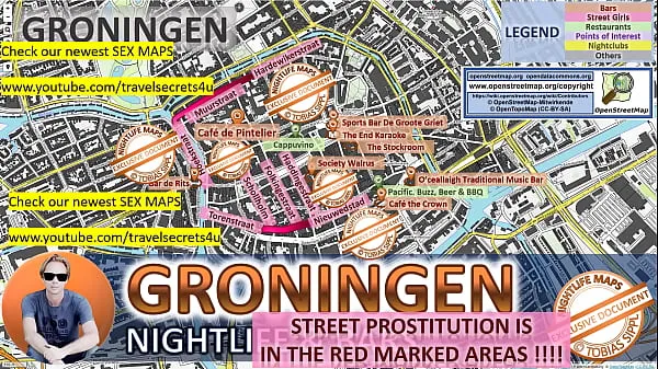 Свежий Карта уличной проституции в Гронингене, Нидерланды, с указанием, где найти стримеров, фрилансеров и публичных домов. Также мы покажем вам бар, ночные клубы и квартал красных фонарей в городе верхний тюб