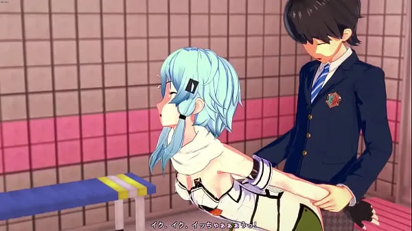 Fresh Sinon from SAO gets fucked from behind and takes cock to the mouth top Tube