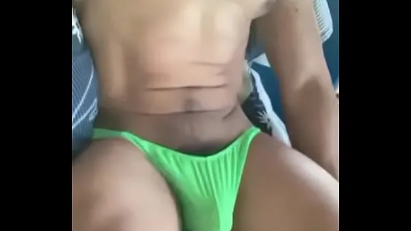 Fresh Delicious male in green pants top Tube