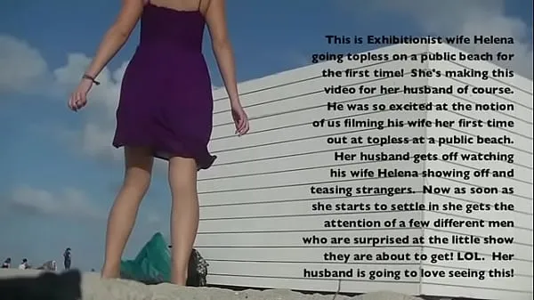 Fresh My Exhibitionist Wife Helena Price Part 1 - Topless Beach Teasing Voyeurs top Tube
