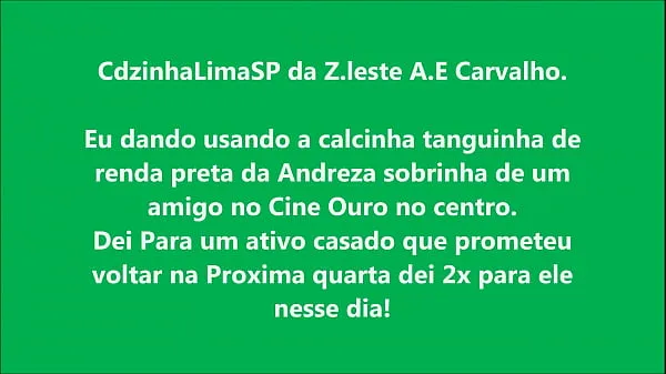 CdzinhaLimaSp Dando no cine ouro com a calcinha asa delta Pt com renda da Andreza sobrinha do Mcos 08122021 أنبوب علوي جديد