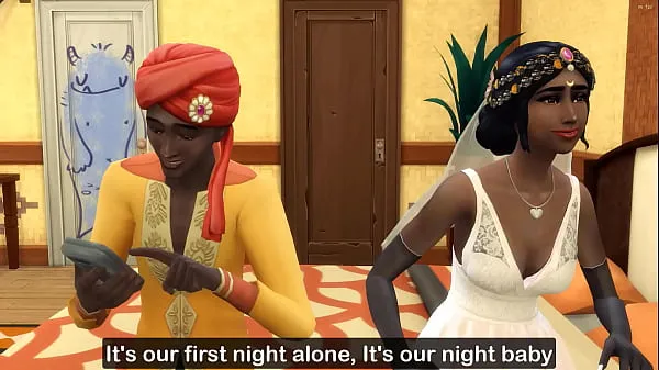 สด Indian first night sex after marriage in a cheap hotel room and creampie หลอดบน