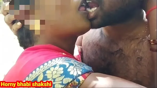 Fresh Desi horny girl was going to the forest and then calling her friend kissing and fucking top Tube