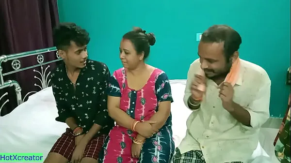 Fresh Indian aunty hot threesome sex at home! with hindi clear audio top Tube