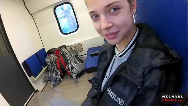 Fresh Real Public Blowjob in the Train | POV Oral CreamPie by MihaNika69 and MichaelFrost top Tube