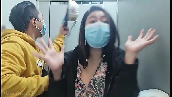 Fresh Pinay Scandal hulicum Fuck in the all gender restroom top Tube