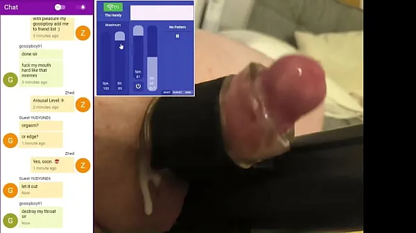 Frisches I did an online session, I exposed myself to strangers, they jerked me off so hard and so well that I ejaculated 4 times!!! Chat and control visible -- ScarrZhedTop-Tube